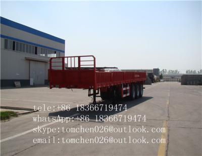 China Cargo semi trailer with fence, cargo box trailer with FUWA 13 Ton Axle for sale