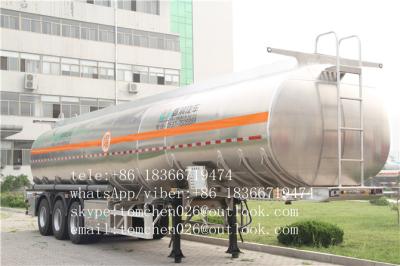 China Heavy duty 3 axle oil tank trailer , 50000 liter fuel tank semi trailer for sale