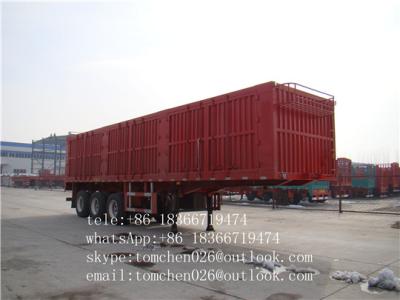 China Steel Material box van type enclosed trailer Van Body Truck for Cargo transportation for sale