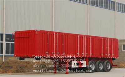 China Multi Axles enclosed cargo Box Semi Trailer with 7 ways receptacle for sale