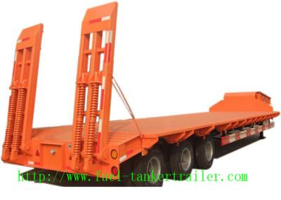 China 40ft Dimensions tri-axle lowbed semi trailer truck and high bed  truck semi trailer for sale