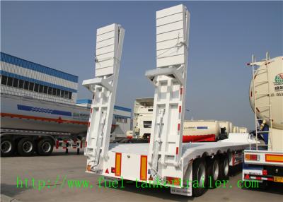 China Custom 3 Axle 50T lowbed semi trailer for D8 bulldozer transport for sale