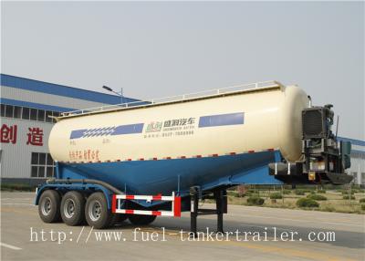 China Tri-axle dry bulk trucking transportation tank semi trailer with air compressor for sale