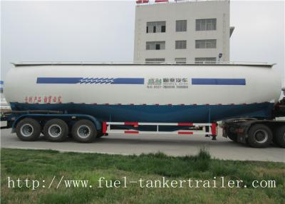 China 3 Axle 45m3 Bulk Cement Trailer with air compressor and diesel engine for sale