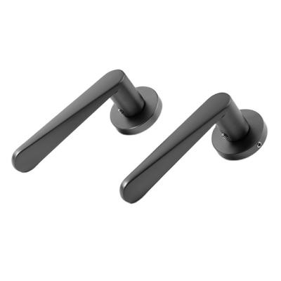 China Global Modern Hot - Selling New High Quality Black Nickel Brushed Interior Door Handles for sale