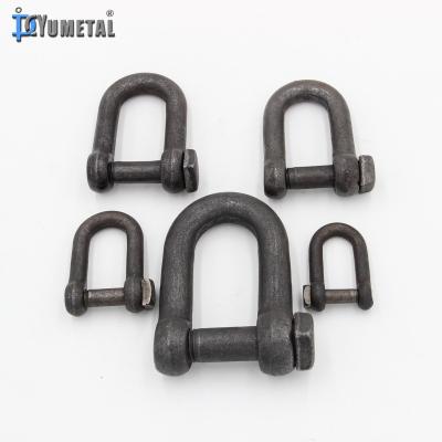 China Heavy Industry Heavy Industry Trawing Shackle Heavy Industry Shape Anchor Chain Pin European JIS Head Type Square Screw Shackle In Self Color for sale