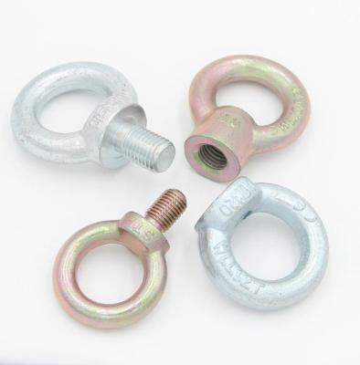 China DIN 580 Steel Electric Galvanized Lifting Eye Bolt and M100 ZINC Yumetal NC Steel DIN 582 M6 Eye Nut; NHS for sale