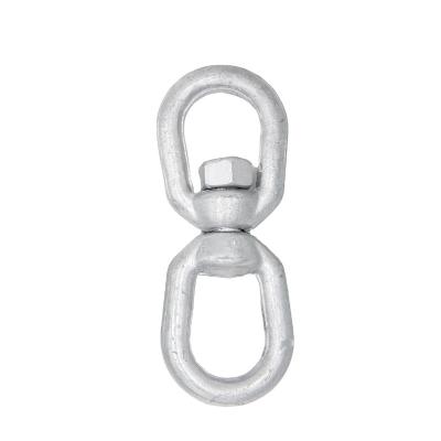 China Healthcare Hot Dip Galvanized Carbon Steel Drop Forged Chain G402 Regular Swivel With Eye And Eye for sale