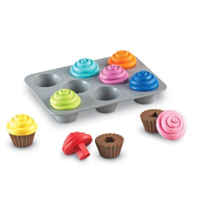 China Fine Motor Train Cupcakes, Early Fine Motor Education, Color And Shape STEM Toys for sale