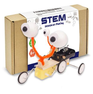 China Wooden Robot Toy Science Experiments Toy STEM Toy DIY 3D Reptile Physics Study Kits BQ113 ST2023 for sale