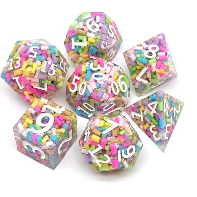 China DND Games Dice Sharp Edge DND Crystal Stone d6 Dice Stone Custom Dies Sets Vikings for sale