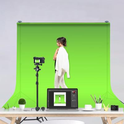 China Seamless Background Green Screen Photography Props Photo Backdrops Photoshoot Studio Set With Stand for sale