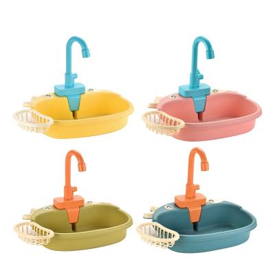 China 2022 Hot Sale Plastic Sink Plastic Dishwasher Play Toys Children Pretend Automatic Play Kid Kitchen Toy for sale