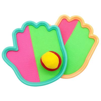 China Hand Shaped Toy Set Outdoor Sports Stick Sticky Target Ball Throwing Ball For Children 84x34x91 84x34x91 for sale