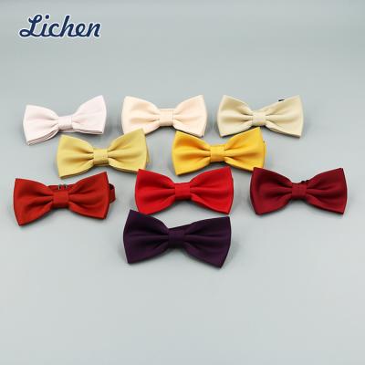 China 100% Pure Cotton Polyester Handmade Color Bow Tie Baby Boy Formal Bow Ties for sale