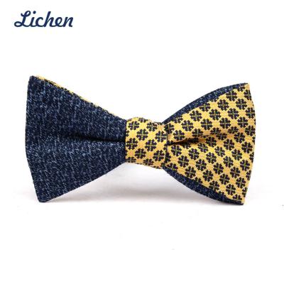 China 100% handmade silk tuxedo bow ties two mix design individual link bowties for fashion men shirts for sale