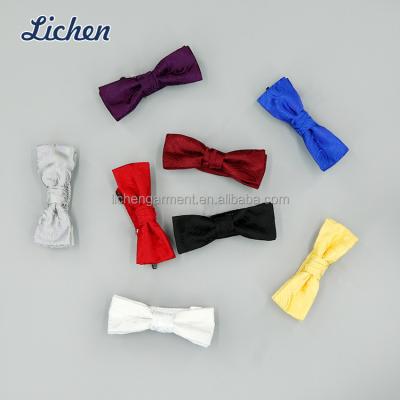 China 100% Pure Cotton Polyester Handmade Color Bow Tie Baby Boy Formal Bow Ties for sale