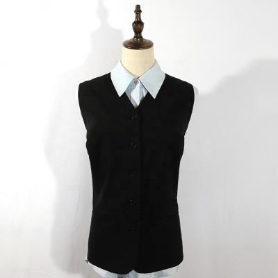 China Chearp Plus Size Female Demand Market Wholemsale Suite Vest Black With 3pocket for sale