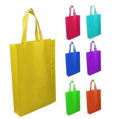 China PUNCH China factory pp hot sale recyclable nonwoven spunbond fasbric shopping bags with different colors for sale