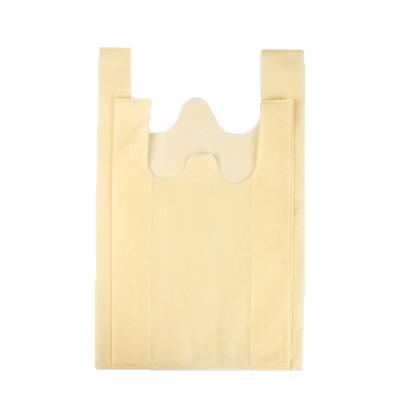 China PUNCH Hot Selling Biodegradable Nonwoven Top Level Material Nonwoven T-shirt Bag T-shirt Bag Plastic T-shirt Bag for sale