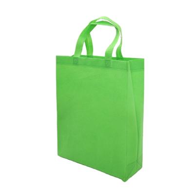 China Hot Selling Grocery Store PP Nonwoven Glossy Hot Pressing Folding Laminated Shopping 90gsm Laminated Shopping Handle Bottomless Nonwoven Bags for sale