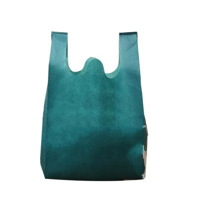 China Eco-friendly Competitive Price Colorful Nonwoven Bag W Cut Free Sample Fast Eco Nonwoven T-shirt Bag for sale