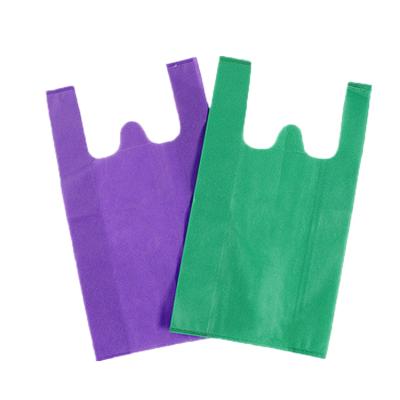 China Original Materials Eco-friendly Polypropylene PP Nonwoven Bag W Cut Colored Free Sample W Cut Non Woven Bag for sale