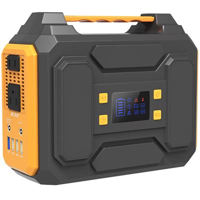 China LED Display Power Station 300W 110v-220v Powkey Portable Power Storage Output Power Supply For Outdoor Camping for sale