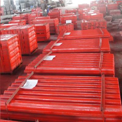 China high manganese steel casting crusher jaw plate fixed jaw plate for mning crusher for sale