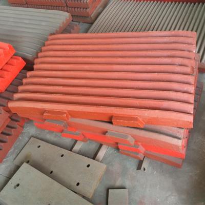 China shanbao jaw crusher spare parts high manganese steel jaw plates for sale