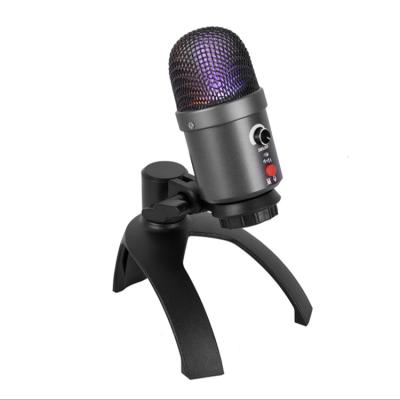 China Sound Canceling Wireless Professional New Products Computer Mike Studio Condenser Mic Usb Game Recording Microphone For PC for sale