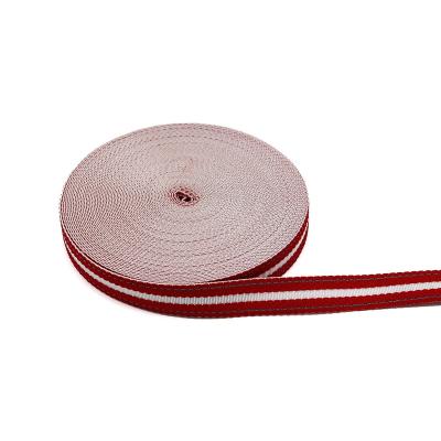 China Reflective Manufacturer custom red room white PP reflective webbing pet products webbing for sale