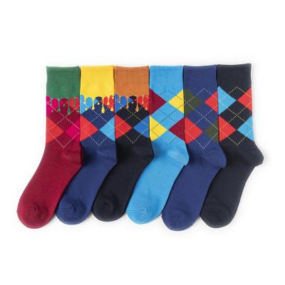 China Anti-Fault Bamboo Fiber Men's Business Sock Art Knitted Men Socks for sale