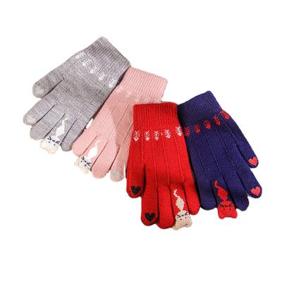 China Simple Custom Colored Women Mittens Girl's Warm Winter Golf Mittens for sale