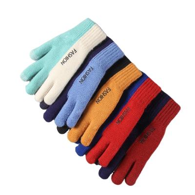 China Men Women Gloves And Mittens Winter Simple Hot Selling Acrylic Mittens for sale