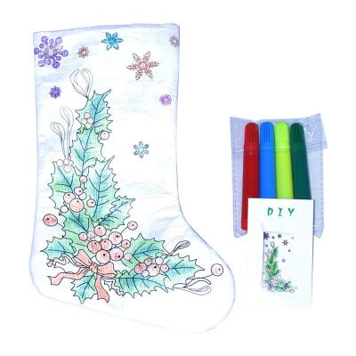 China DIY Christmas Stocking Sweet Candy Gift Sack Decoration Bags for sale