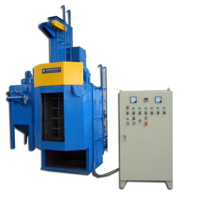 China Small Size Complex Parts Hook Double Position Shot Blasting Cleaning Machine for sale