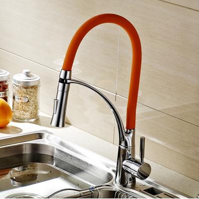 China Thermostatic Faucets Deck Mounted Pull Out GLOBE Single Handle Kitchen Sink Plumbing Water Mixer Tap for sale