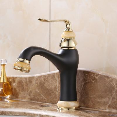 China Thermostatic Faucets Black Bathroom Basin Faucet Handle Sink Faucet Cold And Hot Single Handle Mixer Basin Water Faucet Deck Mounted Basin Faucet for sale