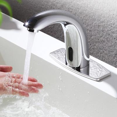 China Sense Faucets Bathroom Faucet Sensor Faucet Touchless Basin Faucet Electric Automatic Water Faucet for sale