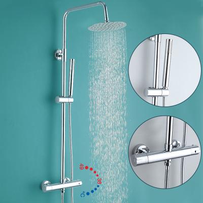 China Without Slide Bar Thermostatic Shower Faucet Set Bathroom Shower Device Shower Set for sale