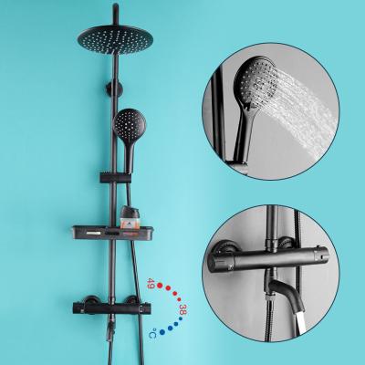 China With Bathroom Thermostatic Shower Set Faucet Slide Bar Shower Luxry Showers for sale