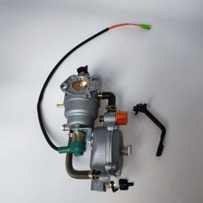 China Hot Sale Durable 5 KW Generator Parts Carburetor Gasoline Generator Parts Oil And Gas Generator Dual Function Carburetor for sale