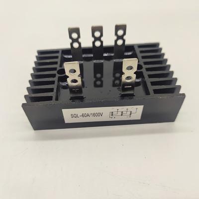 China Electric Machinery Repair Shops Generator Rectifier Bridge 60A Three-Article Bridge Stack High Power Bridge Rectifier for sale