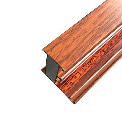 China door & Quality Wood Extrusions Window Grain Aluminum Sliding Door Frame Profile For Making Doors And Windows for sale