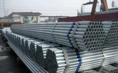 China Hot selling galvanized seamless steel pipe/BS 1387/ ASTM A53 black galvanized structure steel pipe/steel plumbing pipe for sale