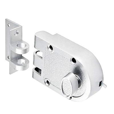 China KEYMAN Jimmy Proof Deluxe Rim Door Lock Deadlock Door Rim Lock J2661 Single Cylinder for sale