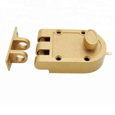 China KEYMAN Tiger Rim Lock Night Latch Jimmy Proof Rim 6 Hole Lock With Flat Strike J2663 Single Cylinder for sale