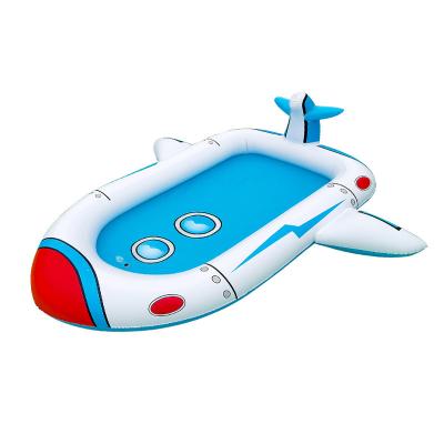 China Customized Jet With Slide Inflatable Play Inflatable Center Water Swimming Pools Kids Family Outdoor Pool for sale