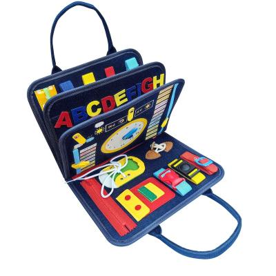 China 23379764974 Customized Learning Board Children's Early Education Dress Up Toys For Toddlers Early Education / Baby Felt Busy Board for sale